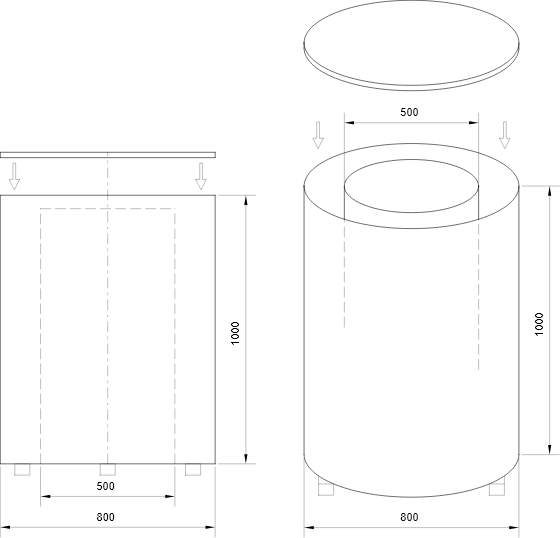 Leihfass 800