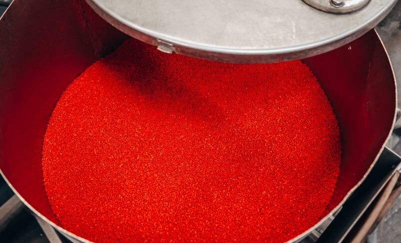 Rotes Granulat